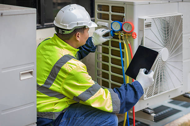 Professional Hvac technician working in Cedar Crest, MA